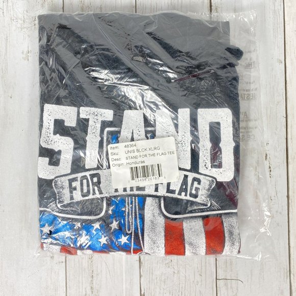 *Sale pending* Stand For The Flag Kneel For the Cross Men's XL July 4th Shirt - Picture 2 of 3